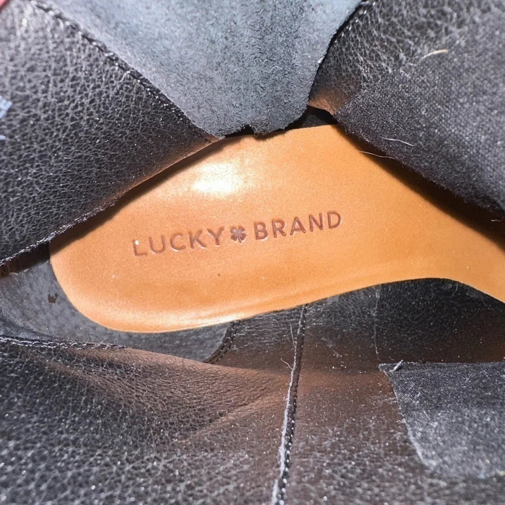Lucky Brand Black Basel Bootie - Size 7.5M